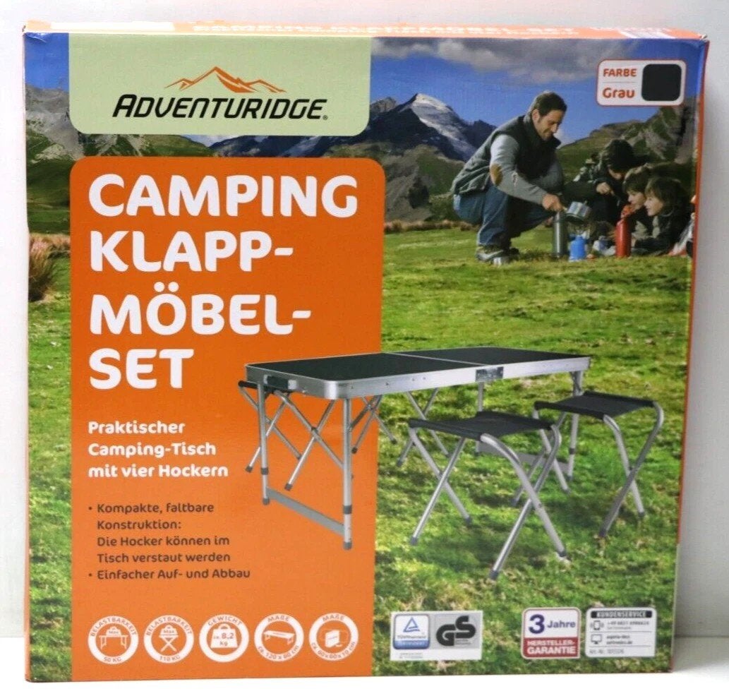 Adventuridge campingmeubelset, Ophalen of Verzenden, Nieuw, Campingtafel