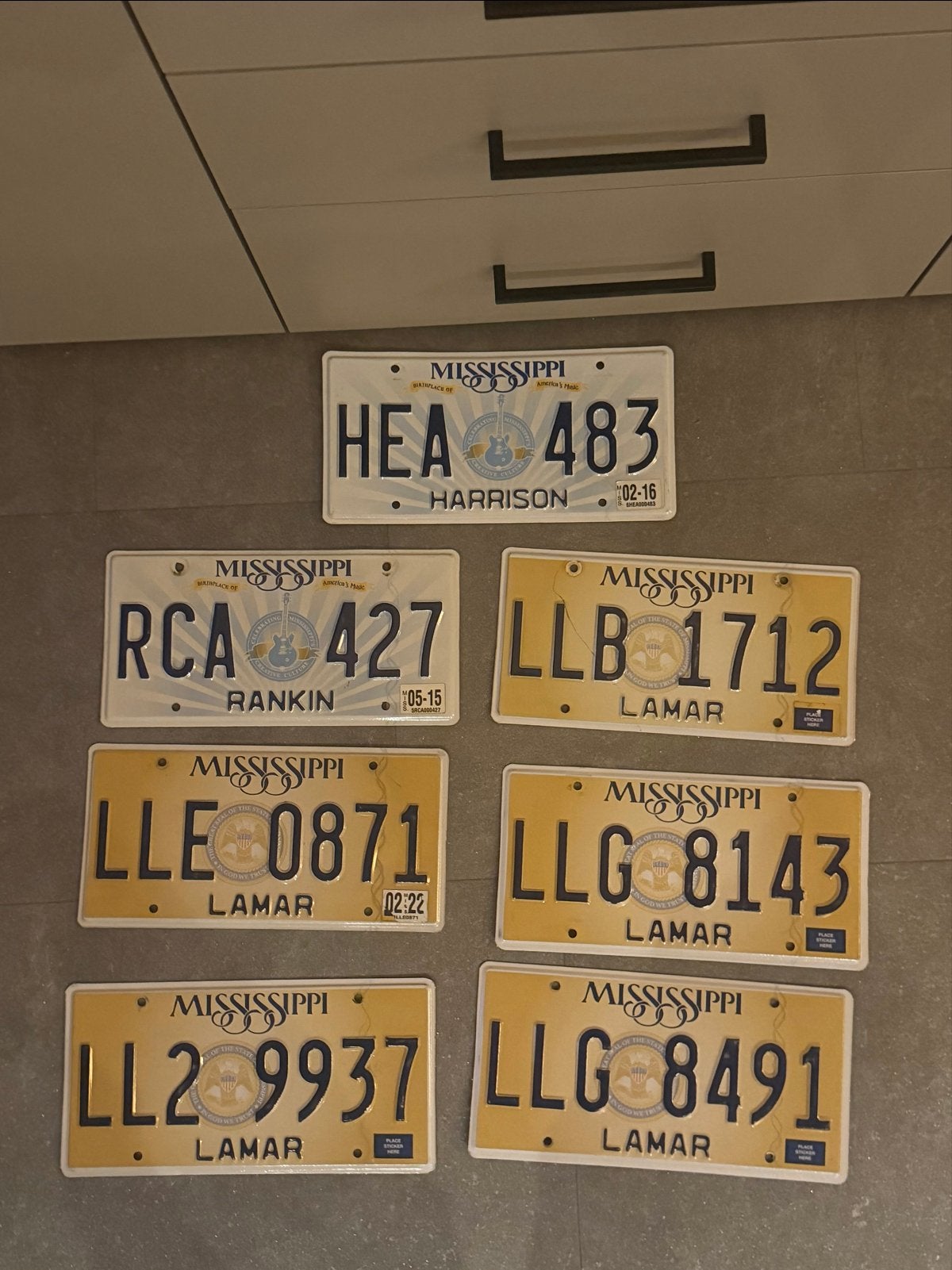 Amerikaanse nummerplaat/kentenplaat Mississipi, Ophalen of Verzenden, Gebruikt