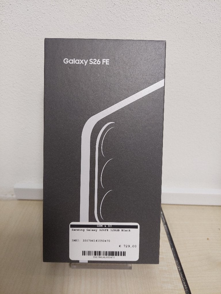 Samsung Galaxy S26FE 128GB - Nieuw BTW, Samsung, Overige modellen, Zwart, Touchscreen