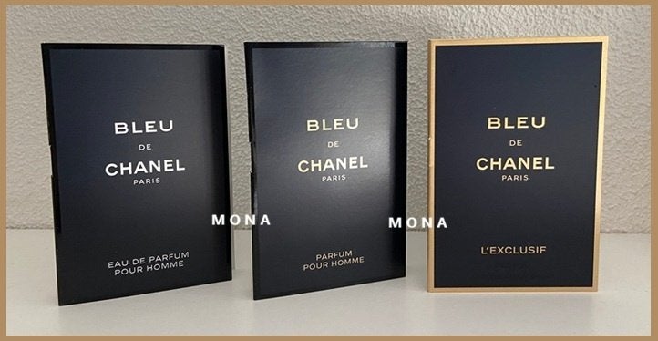 Bleu de C set 3 parfum samples proefjes testers monsters, Verzenden, Nieuw