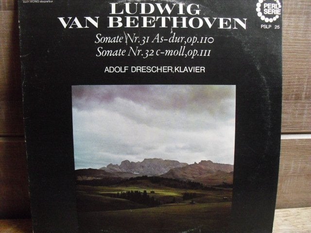 Drescher - Beethoven "Sonate Nr31 As-dur Op.110" LP, Ophalen of Verzenden, Inclusief binnenhoes, Kamermuziek, Gebruikt