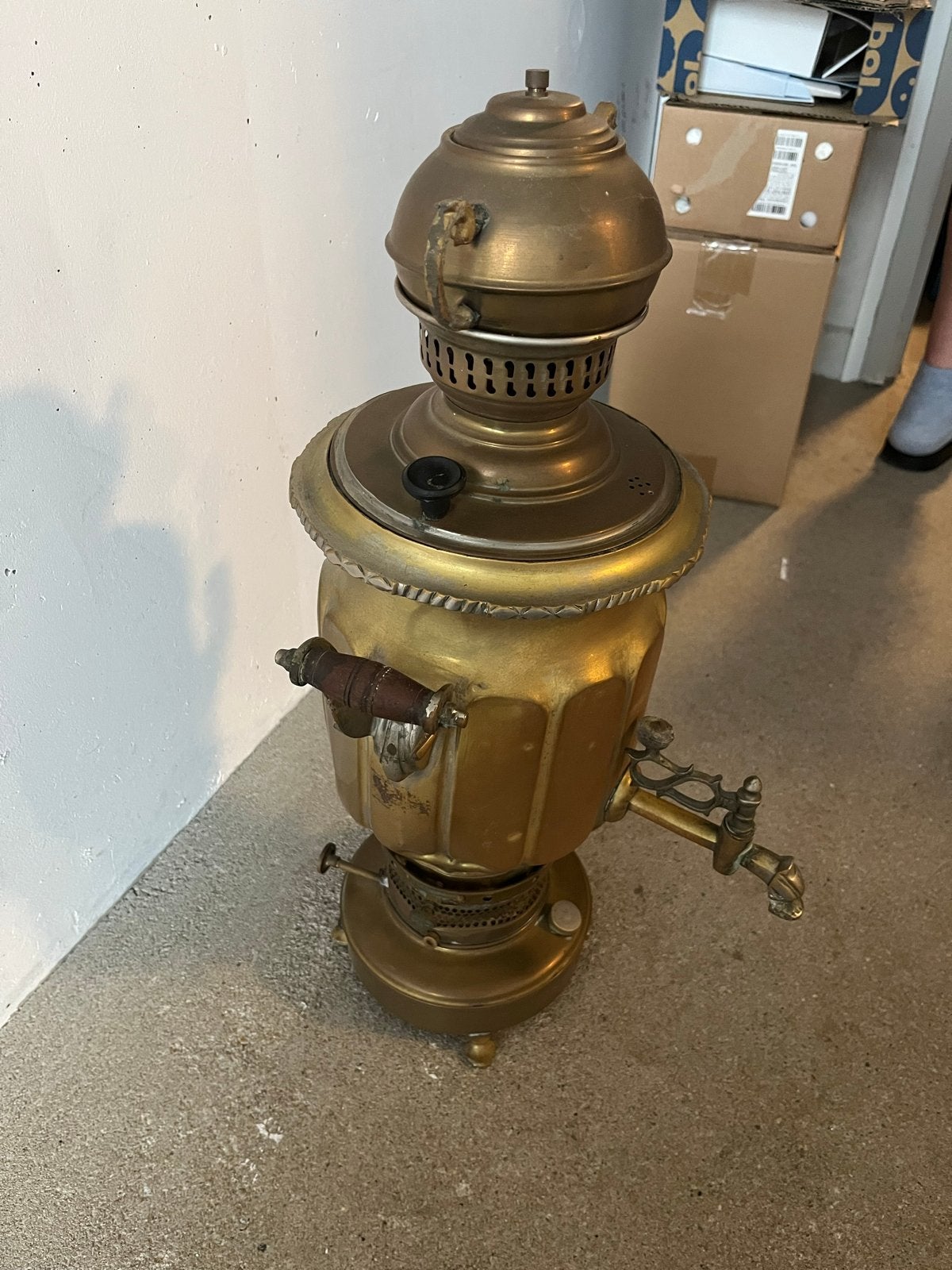 Antieke Samovar en Olielampen, Ophalen of Verzenden