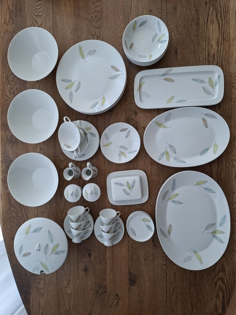 sevies Rosenthal Bunte Blätter Form 2000 door raymond Loewy, Ophalen, Zo goed als nieuw, Porselein, Overige typen