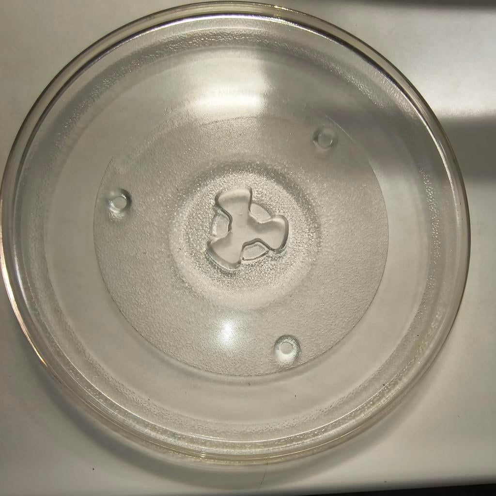 Glazen draaiplateau 24 en 28 cm doorsnede voor magnetron, Ophalen of Verzenden, Nieuw