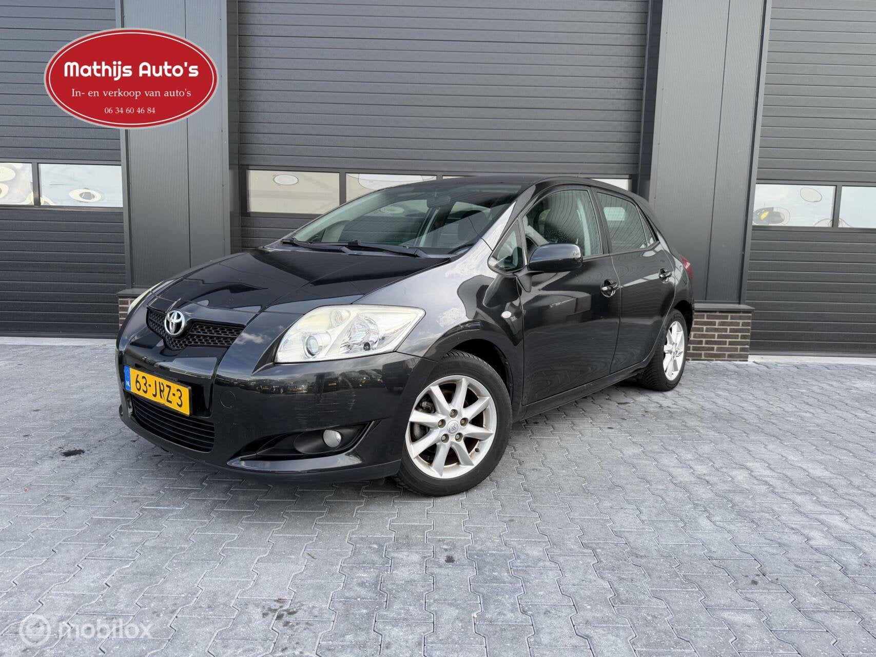 Toyota Auris 1.3 Aspiration Clima Navi goed onderhouden!, Voorwielaandrijving, 1225 kg, 4 cilinders, Zwart