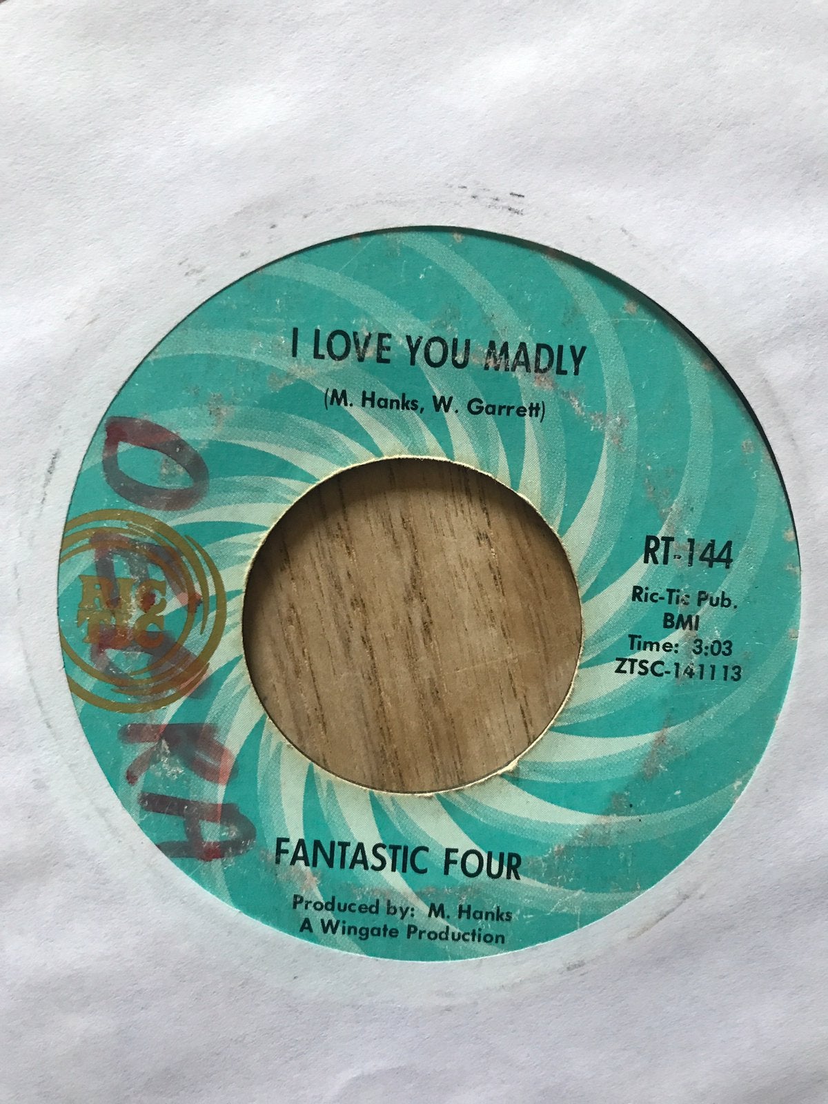 Fantastic four / i love you madly / soul funk 45, Ophalen of Verzenden, Zo goed als nieuw