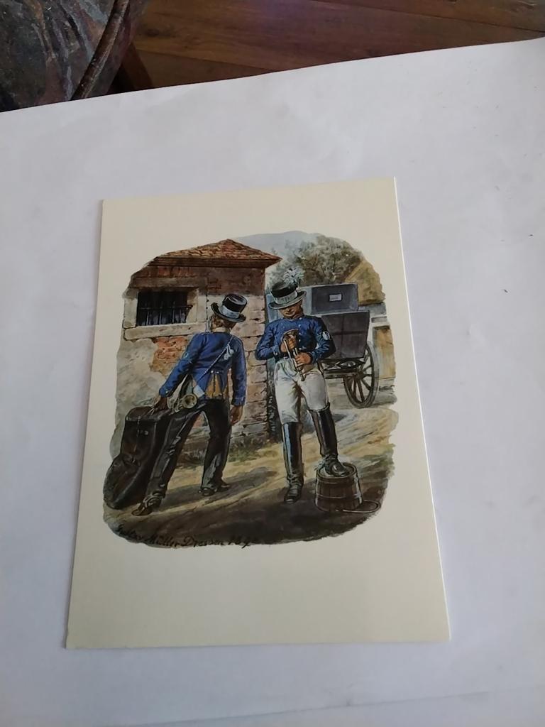 POST MUSEUM KARTEN.  AQUARELL G.MULLER, Ophalen of Verzenden