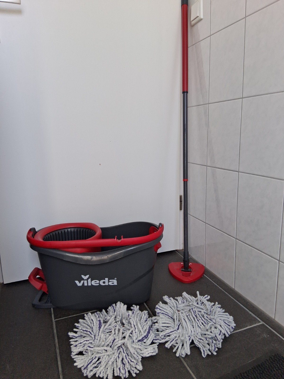 vileda dweil, Ophalen