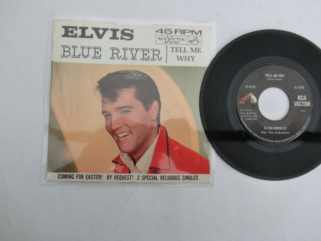 Elvis Presley  Blue river, Ophalen of Verzenden, Zo goed als nieuw, 7 inch, Pop