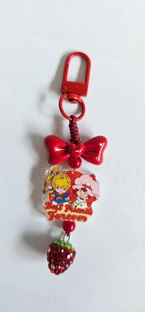 strawberry shortcake keychain, phonecharm, Ophalen of Verzenden, Nieuw