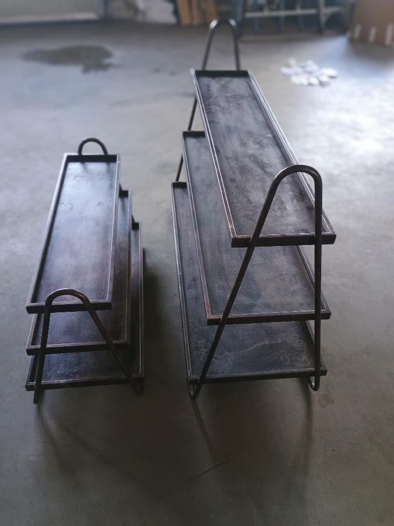 Industriële metalen etagere, Ophalen, Zo goed als nieuw