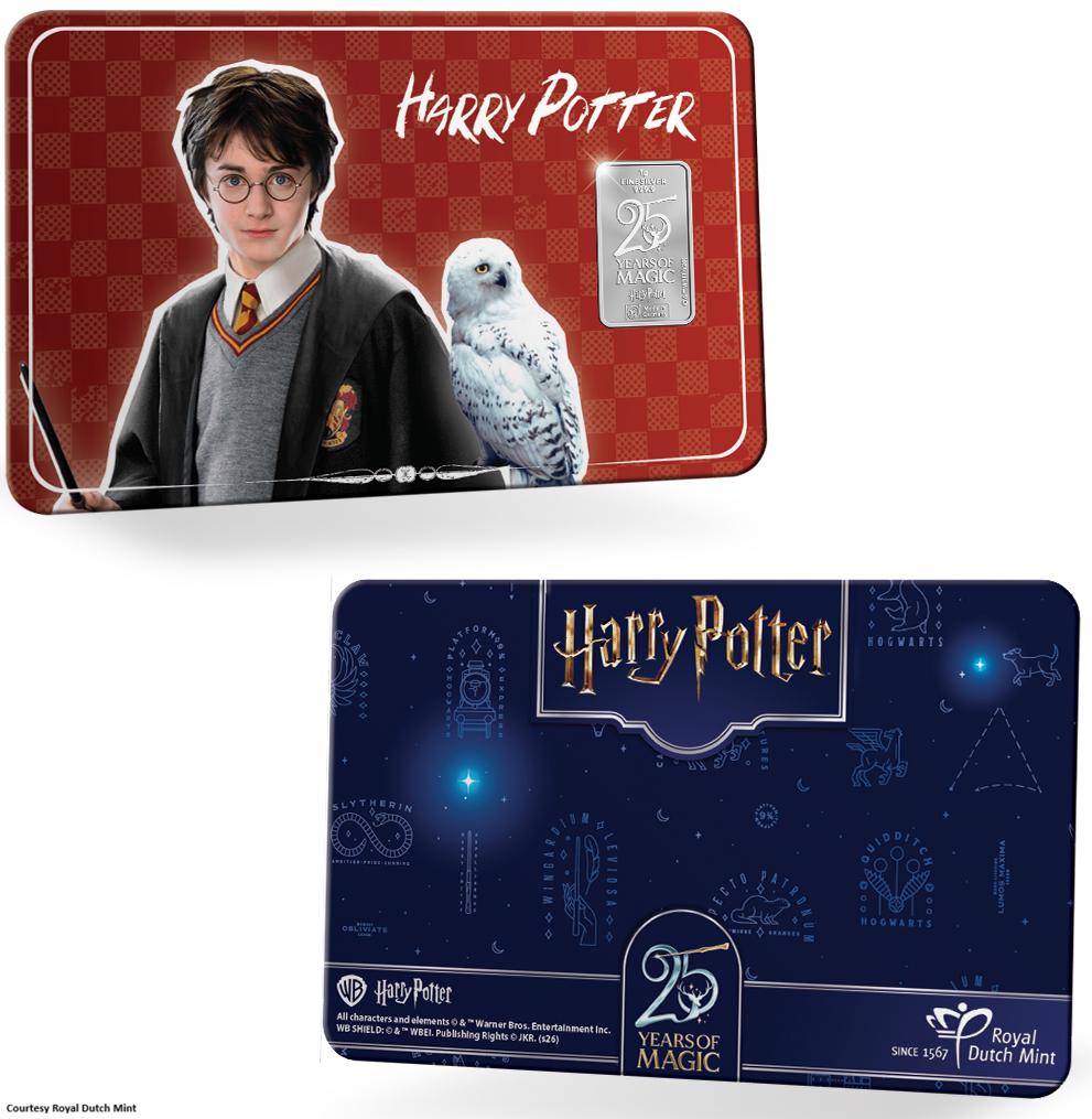 Harry Potter 25 Years of Magic, 6 X zilverbaar 1 gr Ag 0,999, Setje, Zilver, Overige landen, Overige waardes