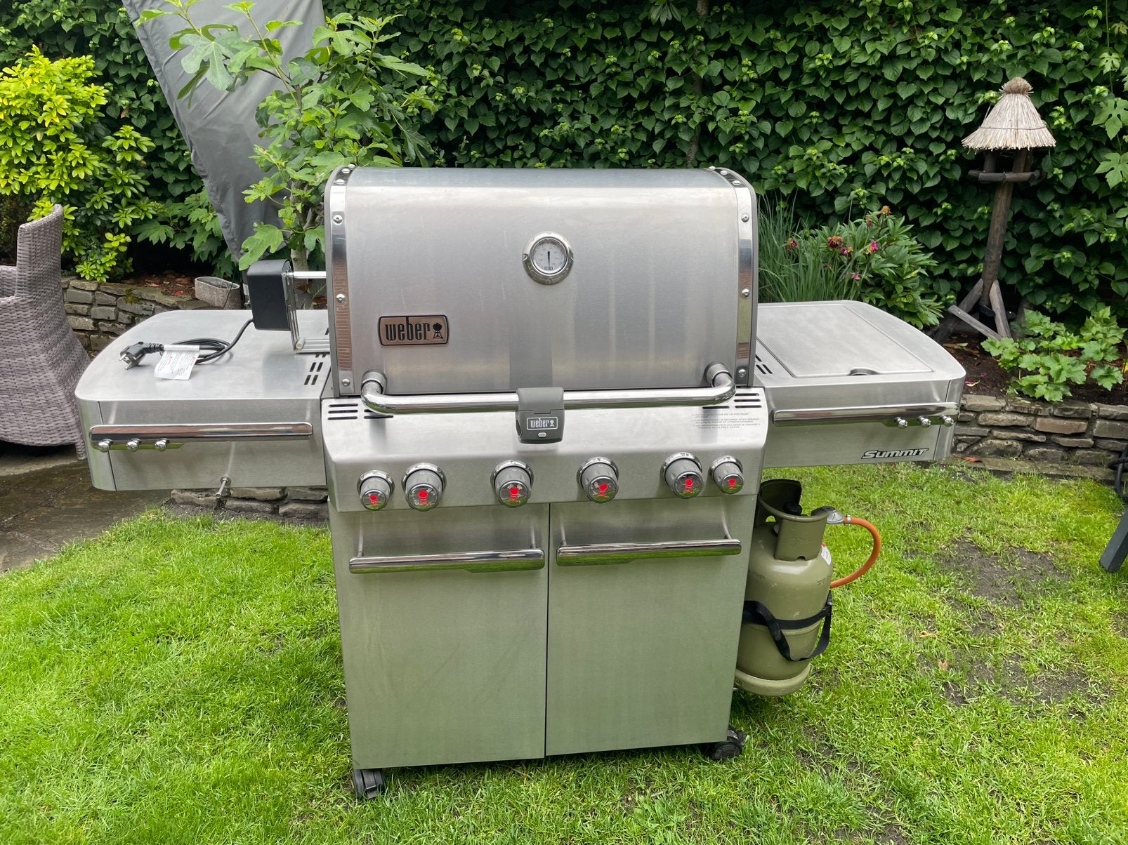Weber Summit S450 RVS, Ophalen, Gebruikt