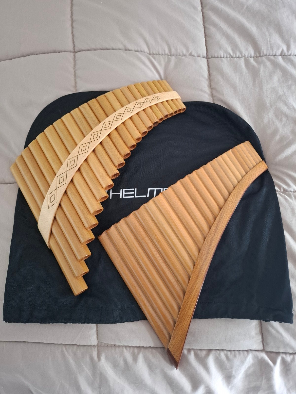 Twee Panfluiten, Muziek en Instrumenten, Ophalen, Zo goed als nieuw, Houtblazer