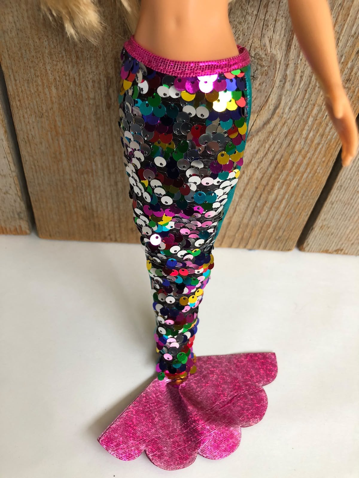 Barbie zeemeermin staart, Ophalen of Verzenden, Zo goed als nieuw, Barbie
