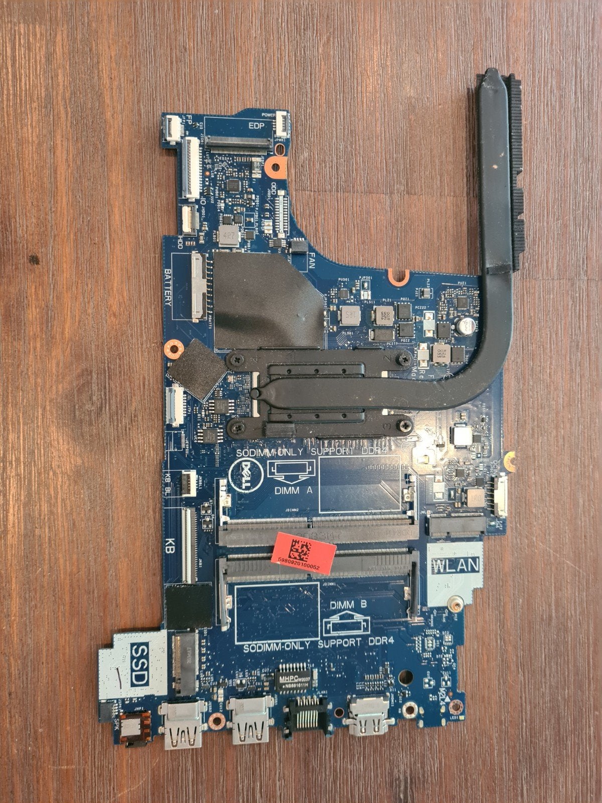 Dell Inspiron 3493/3593 Moederbord FDI55 LA-J081P i3-1005G1, Gebruikt, DDR4, Laptop Moederbord, Ophalen of Verzenden
