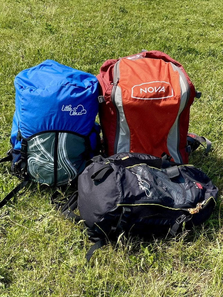 Paragliding Gear, schermen, harnassen, Beamers, etc., Ophalen, Gebruikt, Complete paraglider