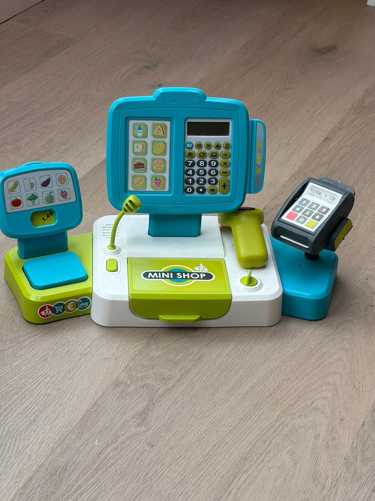 Speelgoed kassa lidl , AH winkelkraam en 2 winkelmandjes, Ophalen, Gebruikt, Jongen of Meisje