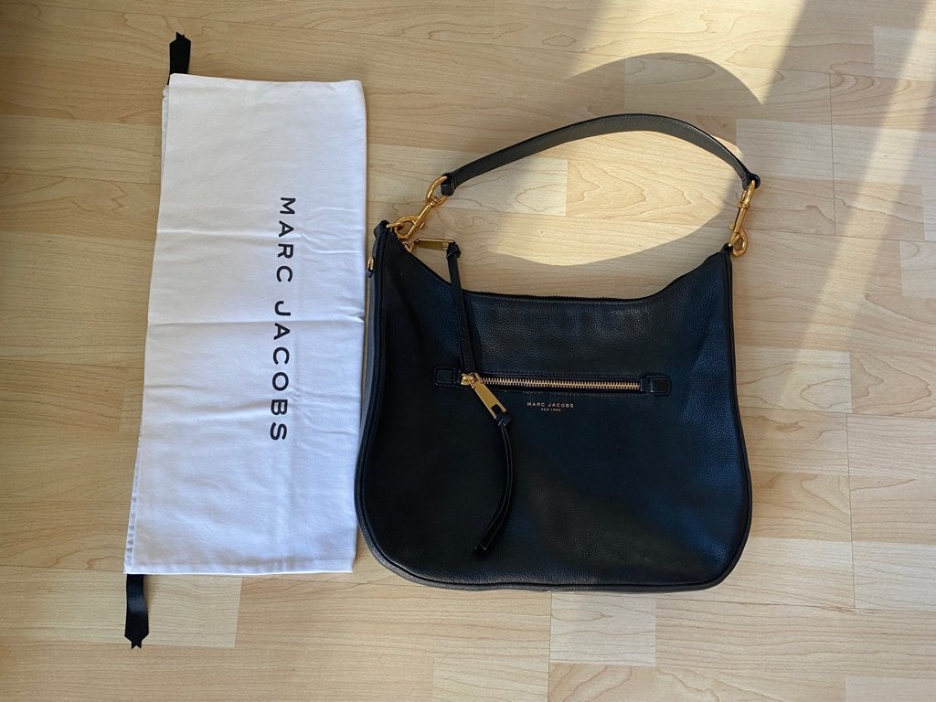 Marc Jacobs - Zwarte Recruit Hobo tas, Ophalen of Verzenden, Zo goed als nieuw, Zwart, Handtas