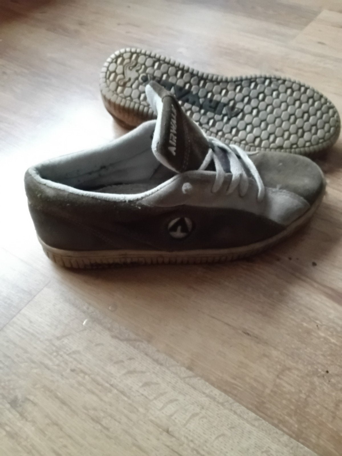 vintage Airwalk "The One" skateschoenen van suède. jaren '90, Overige kleuren, Ophalen of Verzenden, Gedragen, Airwalk