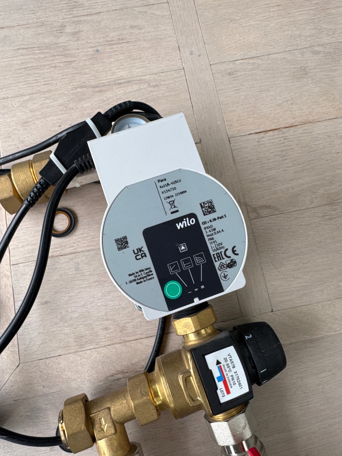 Wilo Vloerverwarming/CV pomp met pompschakelaar, Ophalen, Gebruikt, Minder dan 30 cm, Overige typen