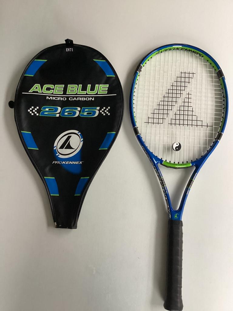 Mooi Pro Kennex Ace Blue 265 tennisracket + beschermhoes., Sport en Fitness, Zo goed als nieuw, Racket, Ophalen, L2