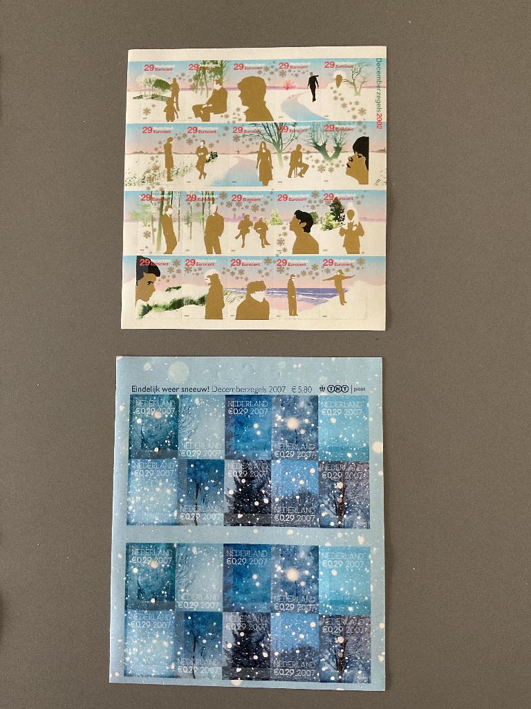 Decemberzegels postfris, Postzegels en Munten, Ophalen of Verzenden, Na 1940, Postfris