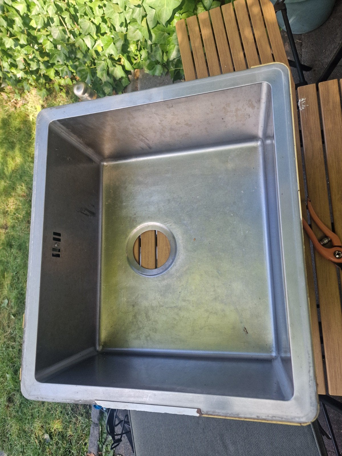 Inbouwspoelbak RVS met toebehoren, Huis en Inrichting, Keuken | Keukenelementen, Ophalen, 25 tot 50 cm, 50 tot 100 cm, Minder dan 100 cm