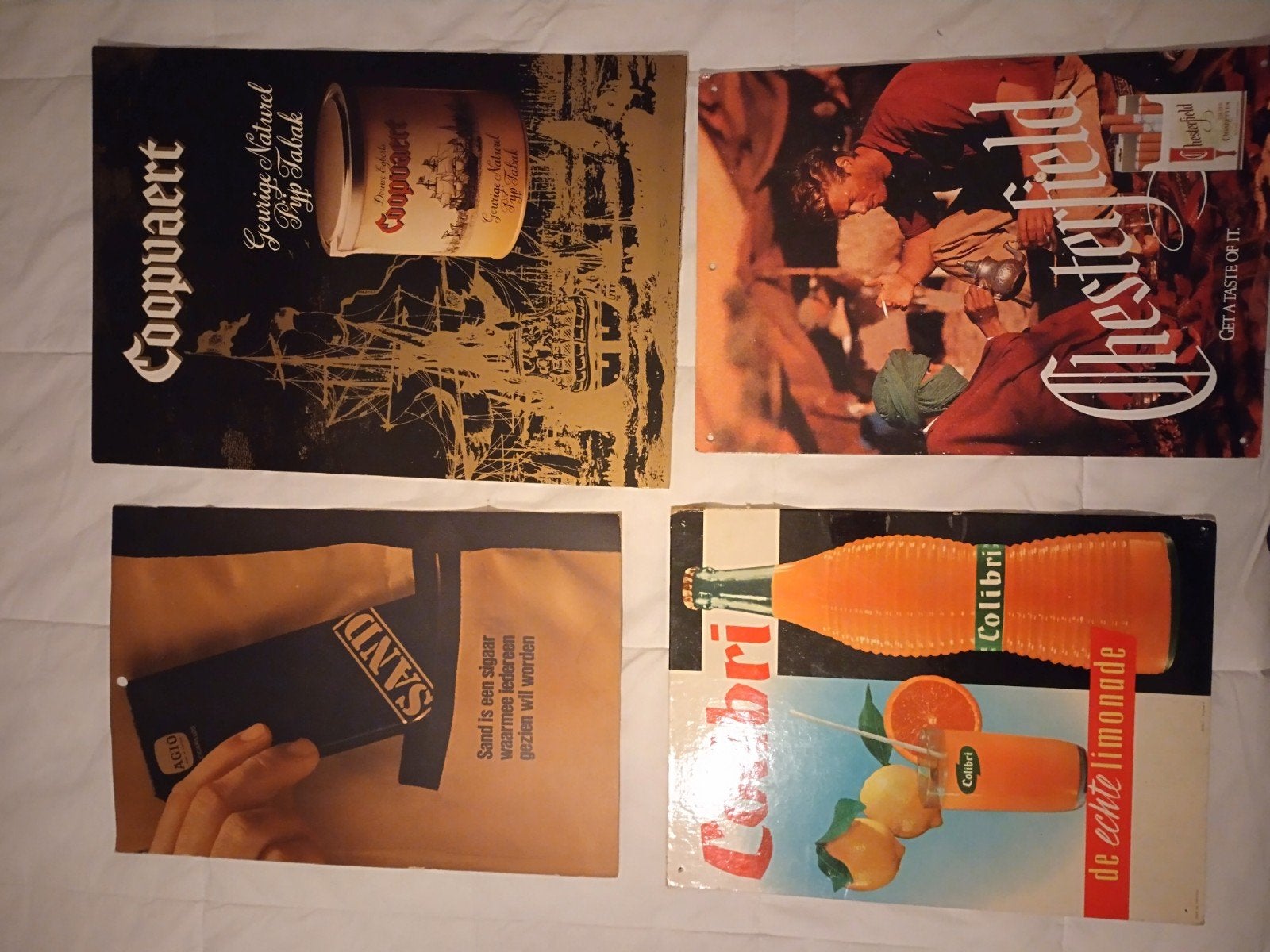 Vintage, authentieke reclame. tabaks reclame, frisdrank etc., Ophalen of Verzenden