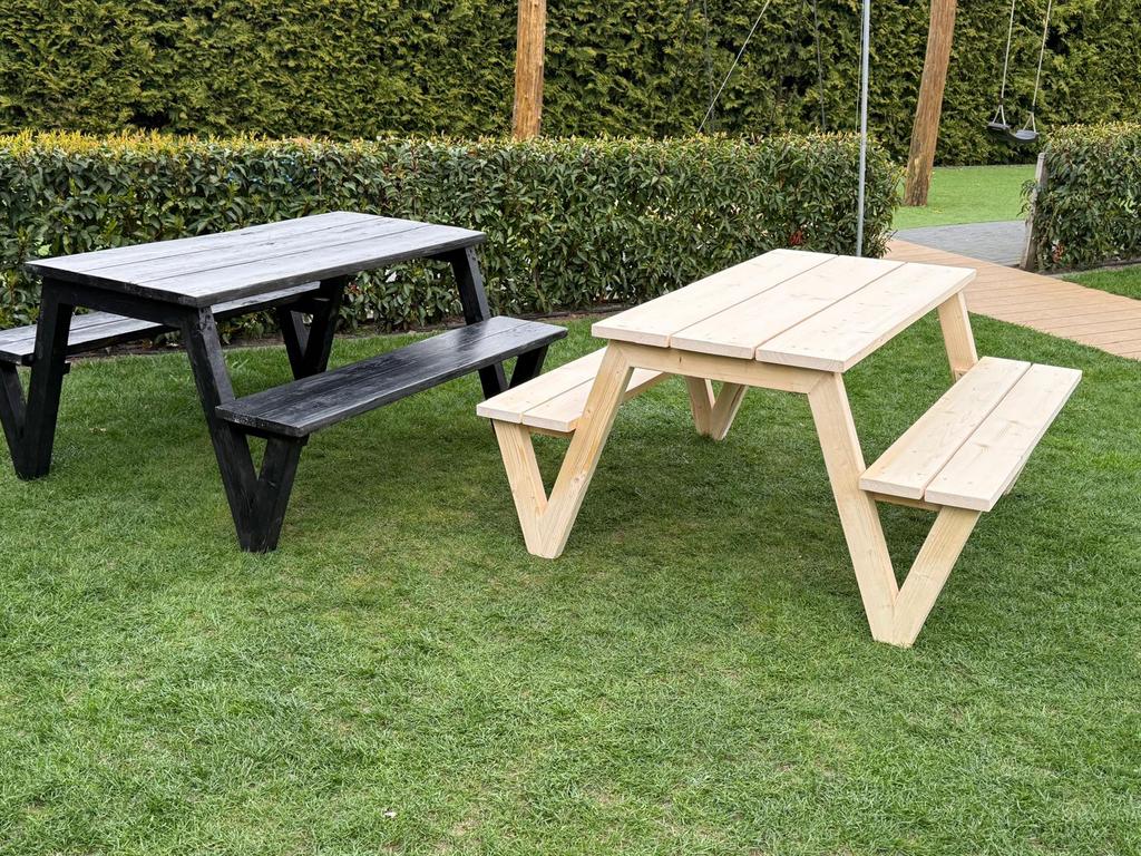 Picknicktafel voor kinderen, Nieuw, Rechthoekig, Hout, Ophalen