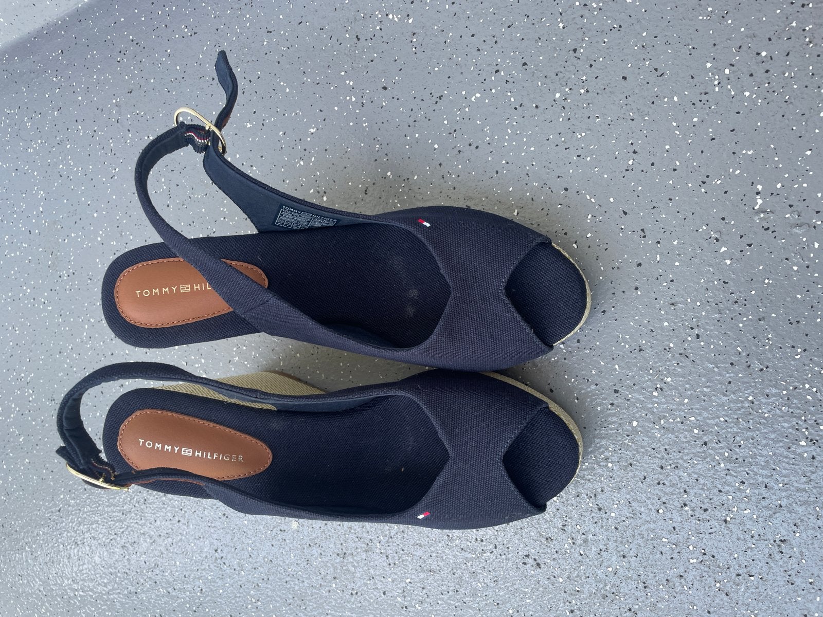 Tommy Hilfiger Espadrille Wedges - Maat 41, Ophalen, Zo goed als nieuw, Blauw, Sandalen of Muiltjes