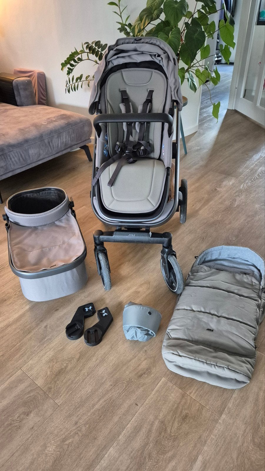 Joolz Geo Combiwagen met reiswieg en accessoires, Ophalen, Gebruikt, Overige merken, Met reiswieg