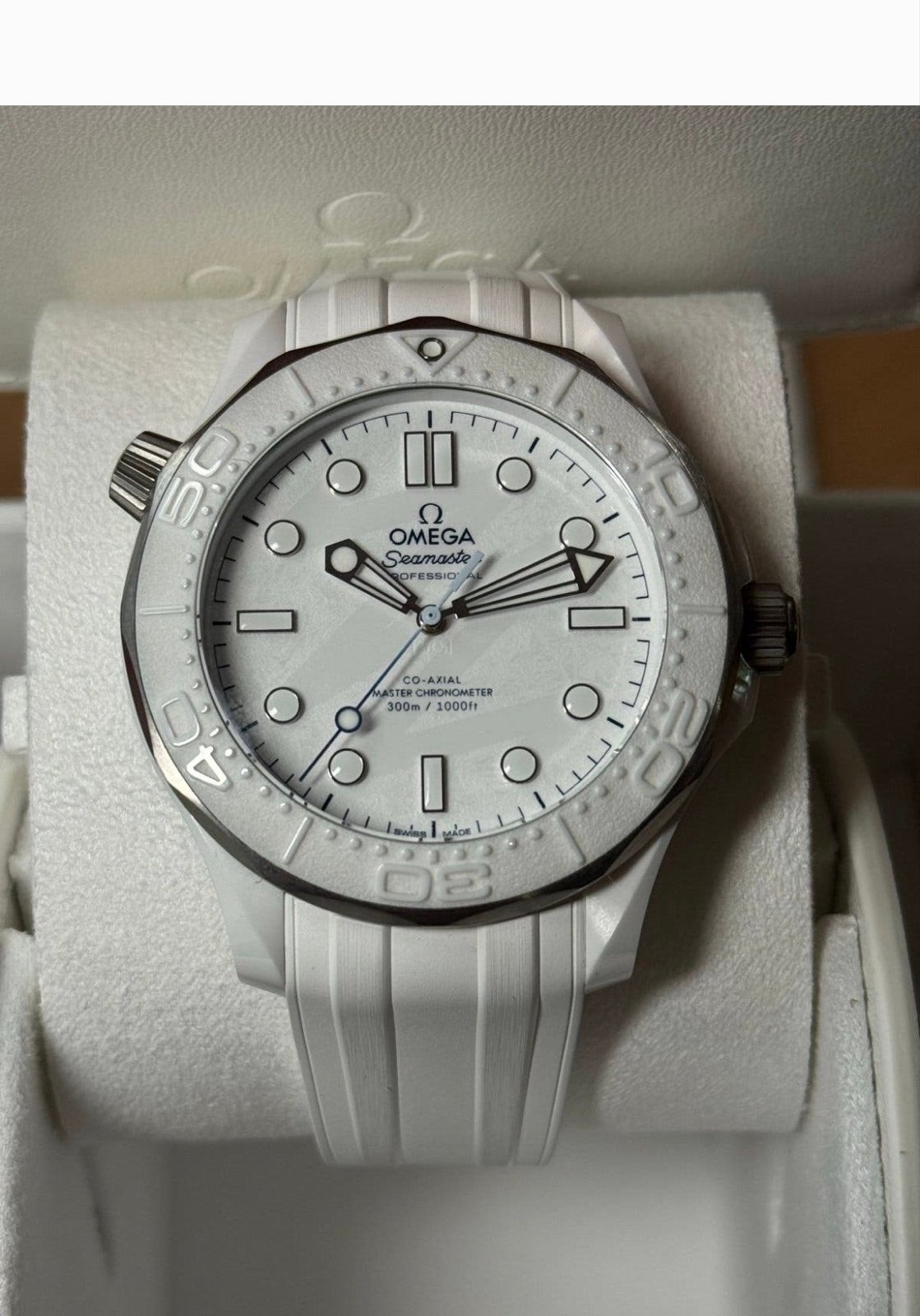 Omega Seamaster Milano Cortina 2026 Keramiek Nieuw, Overige materialen, Polshorloge, Nieuw, Kunststof