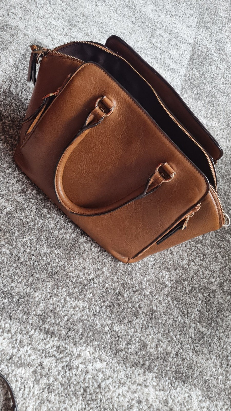 Stijlvolle bruine handtas - Parfois, Ophalen, Gebruikt, Bruin, Handtas