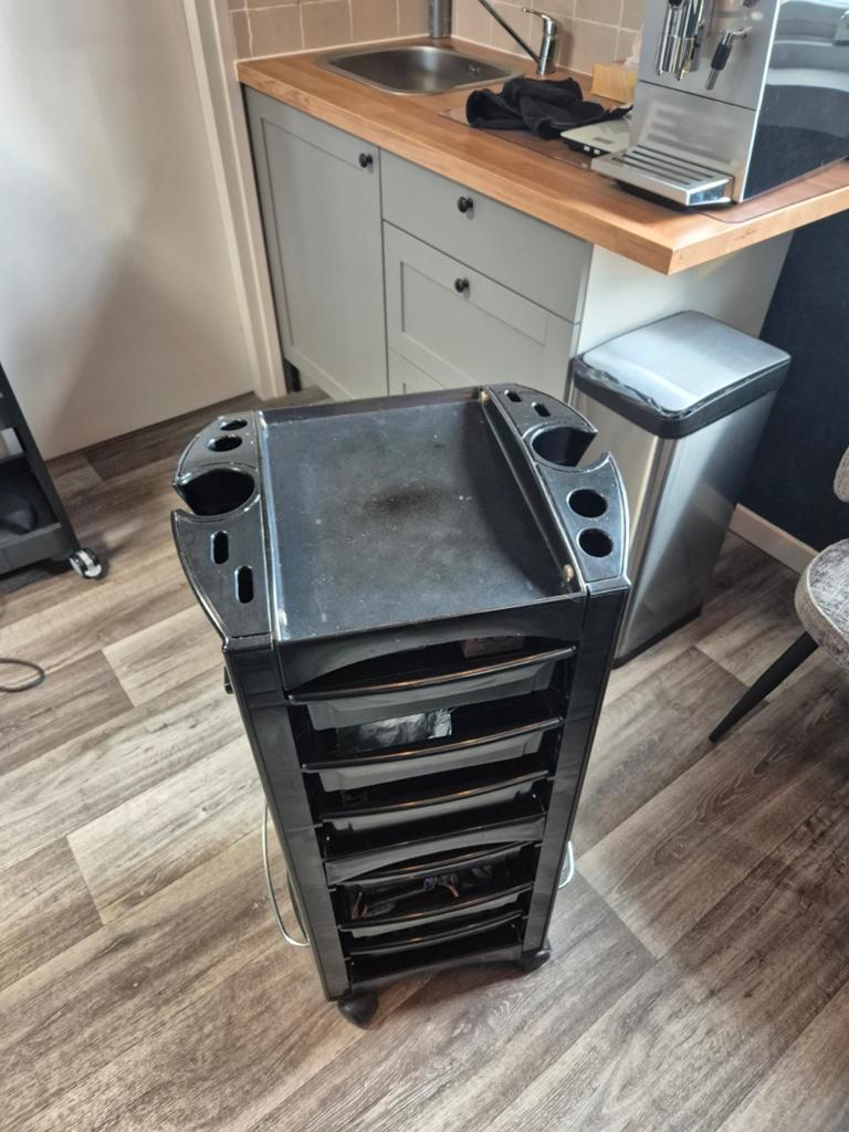 Werkwagentje kappers, Ophalen
