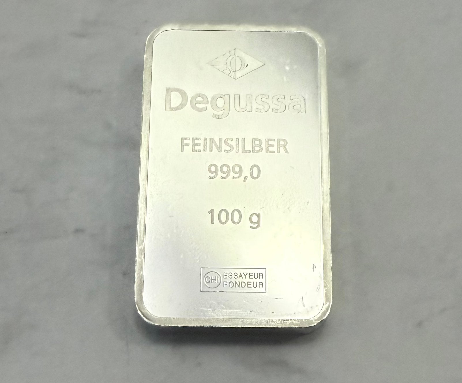 100 gram zilver Degussa / Deutsche Gold Und Silver 999, Postzegels en Munten, Ophalen of Verzenden, Zilver