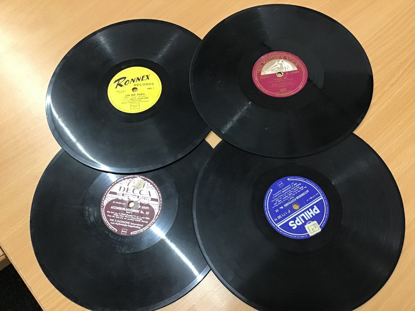 25 LP’s 78 toeren Piet Muyselaar, Johnny Jordaan, z lijst, Ophalen, Gebruikt, Overige formaten