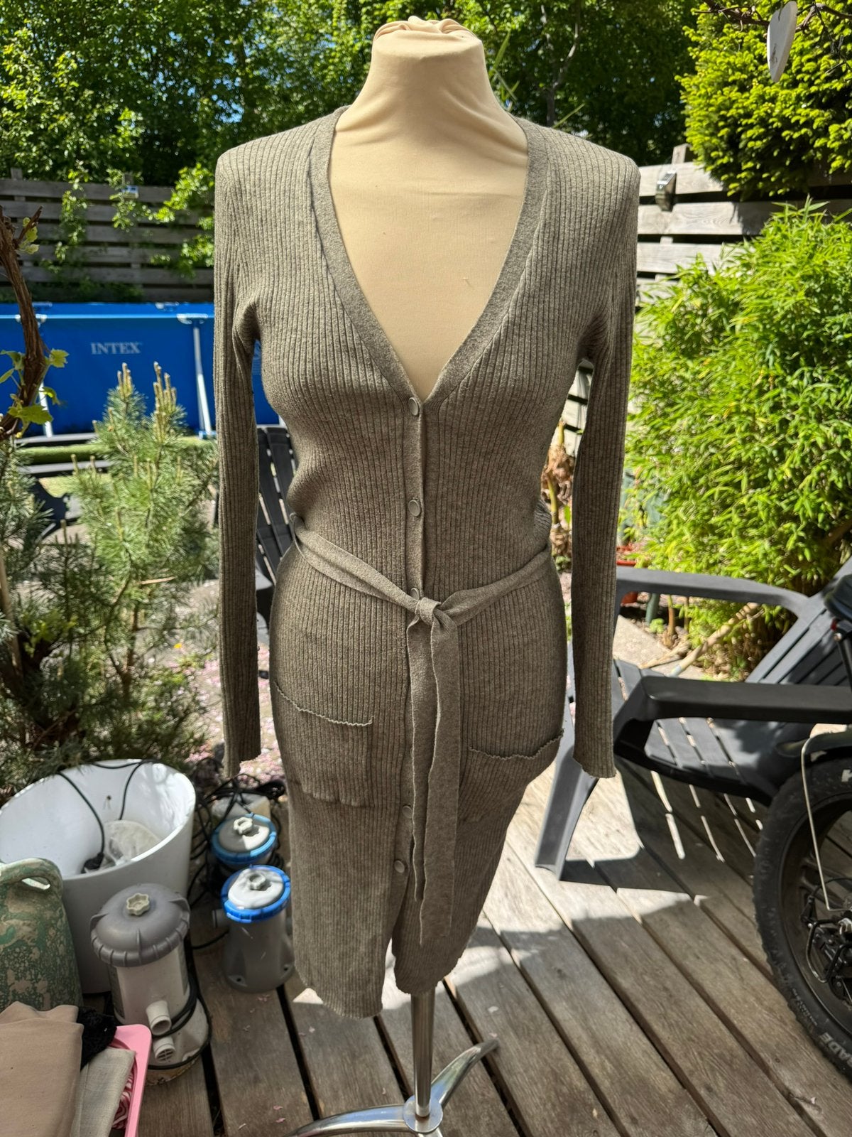Steps lang vest grijs mt M, Kleding | Dames, Truien en Vesten, Ophalen of Verzenden, Zo goed als nieuw, Maat 38/40 (M), Grijs