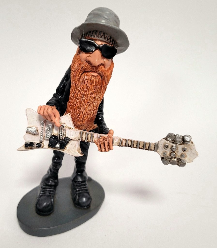 Billy Gibbons ZZ Top beeldje by Warren Stratford decoratie, Info@deconoord.nl, Deco Noord, Nieuw, Ophalen of Verzenden