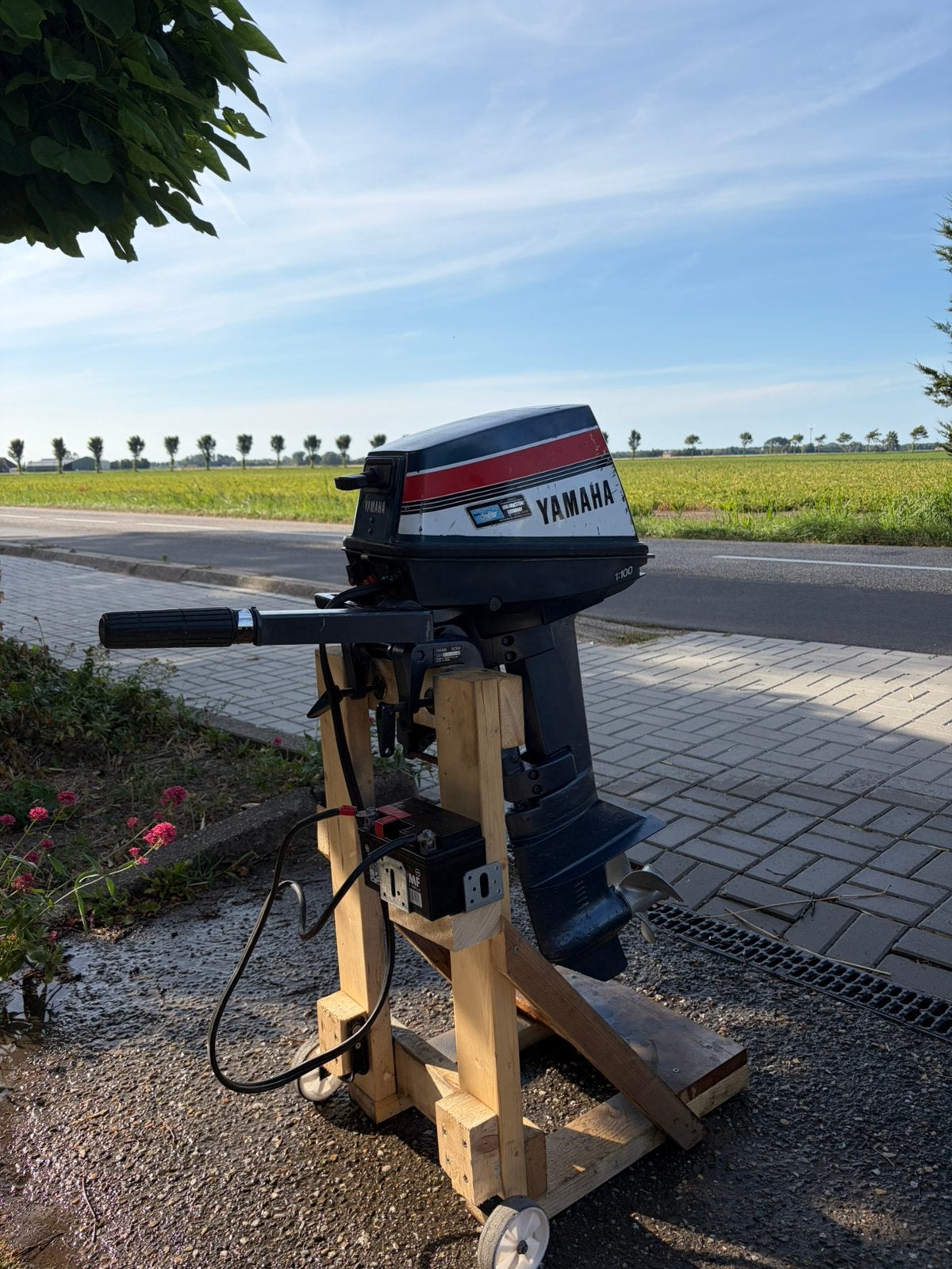 Yamaha 8pk 2 takt elektrische en pull start, Watersport en Boten, Buiten- en Binnenboordmotoren, Ophalen, Gebruikt, 5 tot 10 pk