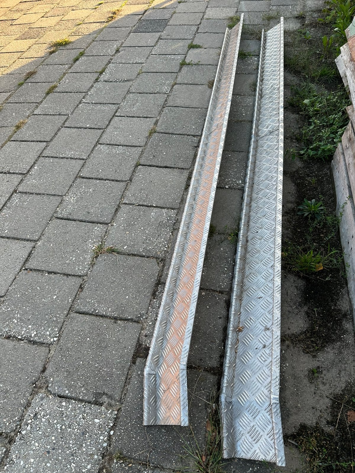 Aluminium oprijplaten, Doe-het-zelf en Verbouw, Metalen, Ophalen of Verzenden, Zo goed als nieuw, Aluminium