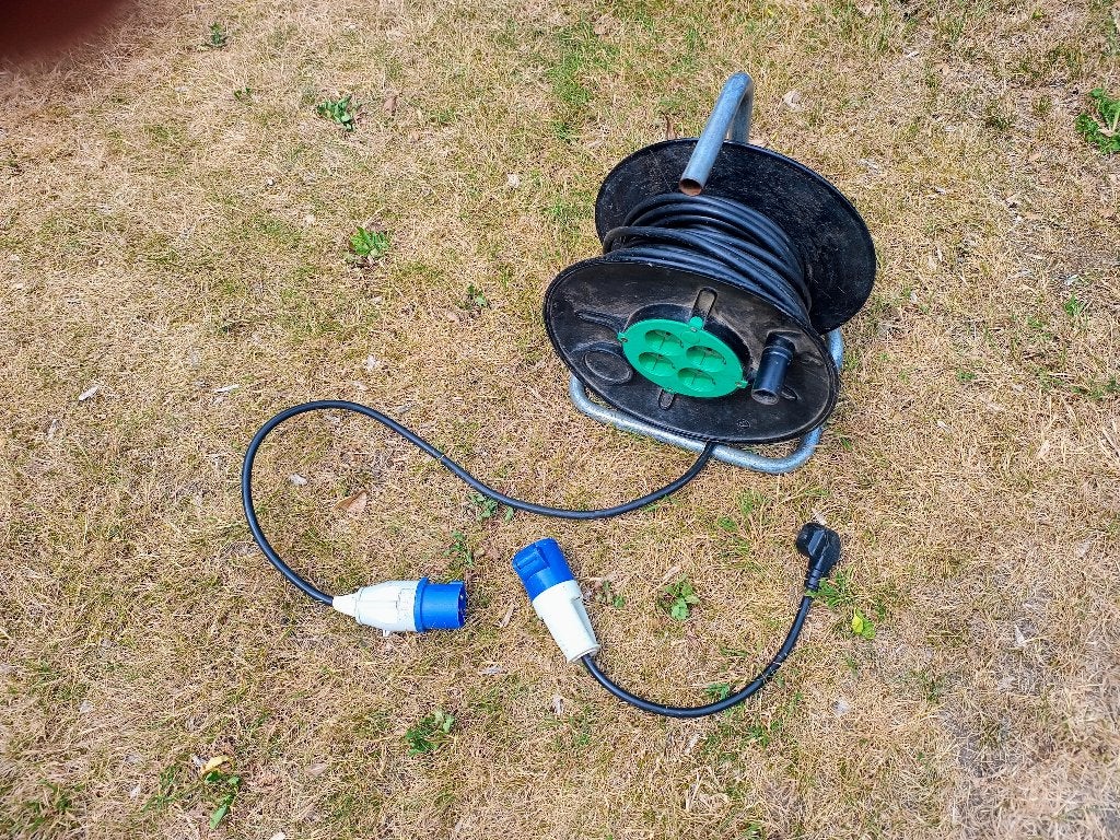 Haspel 25 m voor caravan / camper, Caravans en Kamperen, Caravan accessoires, Ophalen, Gebruikt