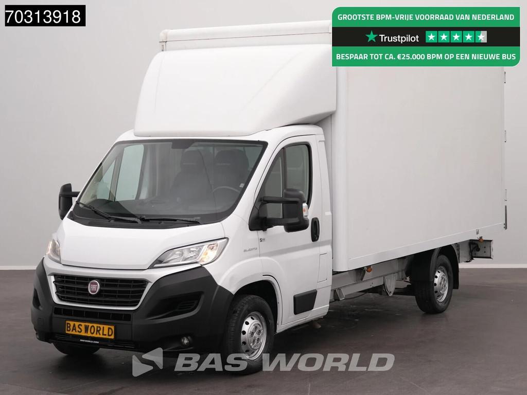Fiat Ducato 150pk Bakwagen Achterdeuren Euro6 Navi Airco Cru, Stof, Gebruikt, Euro 6, 150 pk