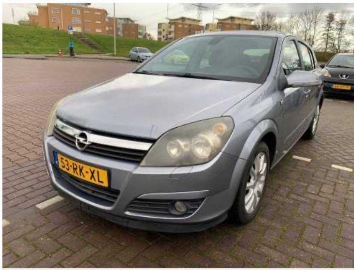 Opel Astra 1.6 16V 5D 77KW 2005 Grijs, Auto's, Voorwielaandrijving, 1165 kg, Origineel Nederlands, 1200 kg