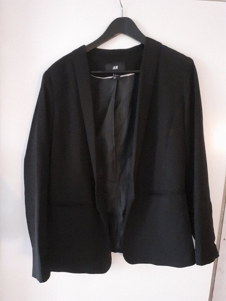 Zwarte dames blazer H&M maat 44, H&M, Zwart, Maat 42/44 (L), Ophalen of Verzenden
