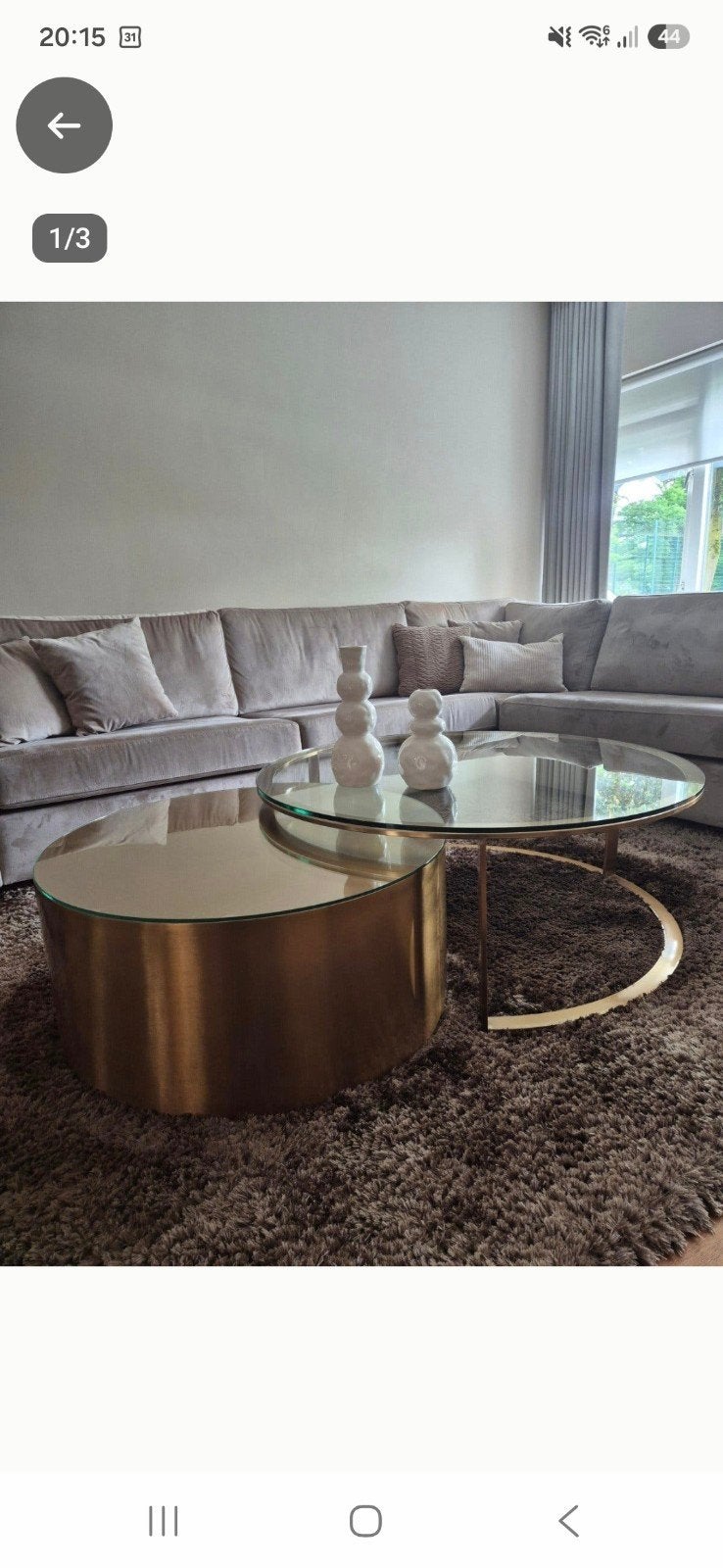 Set salon tafels van Richmond Orlan, Ophalen, 50 tot 100 cm, Rond, 50 tot 100 cm