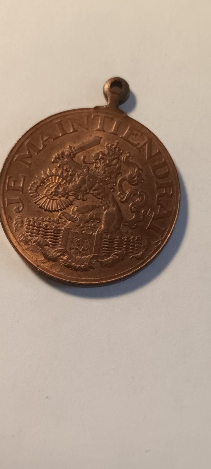 Steunpenning 1914 'Je Maintiendrai' - Bronzen Medaille, Ophalen of Verzenden, Brons, Nederland