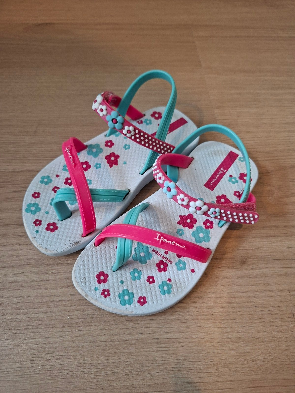 22/23 Ipanema Fashion Sandal IV baby-sandalen roze/turquoise, Kinderen en Baby's, Gebruikt, Meisje, Ophalen of Verzenden, Ipanema