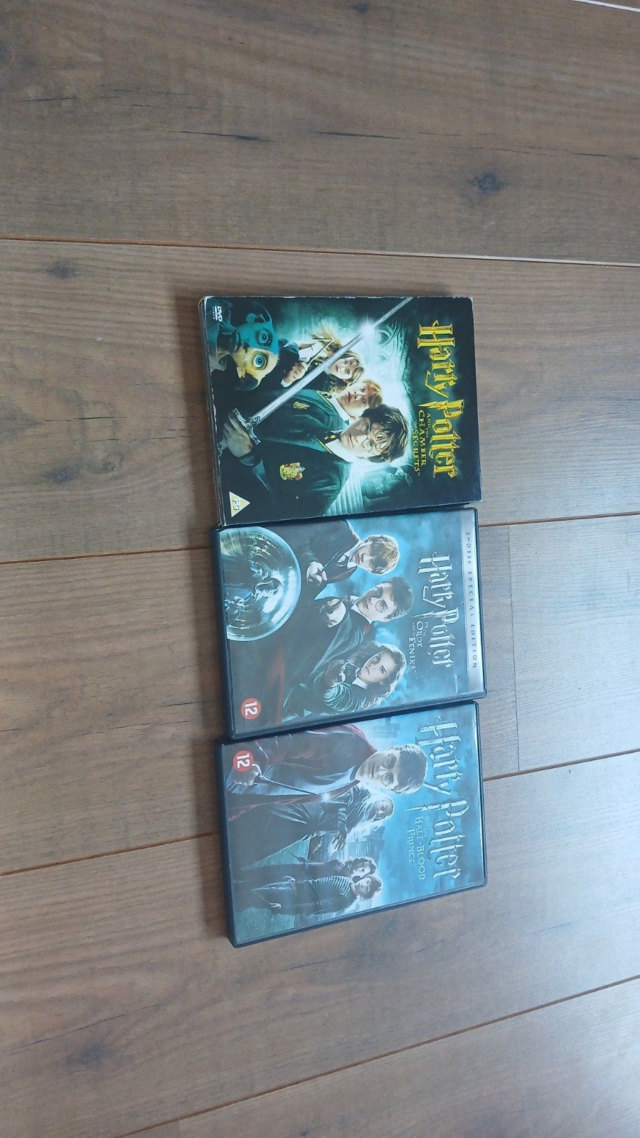 Harry Potter DVD's - Deel 1, 3 en 6, Cd's en Dvd's, Dvd's | Overige Dvd's, Gebruikt, Inclusief doosje, Vanaf 12 jaar, Engels, Nederlands
