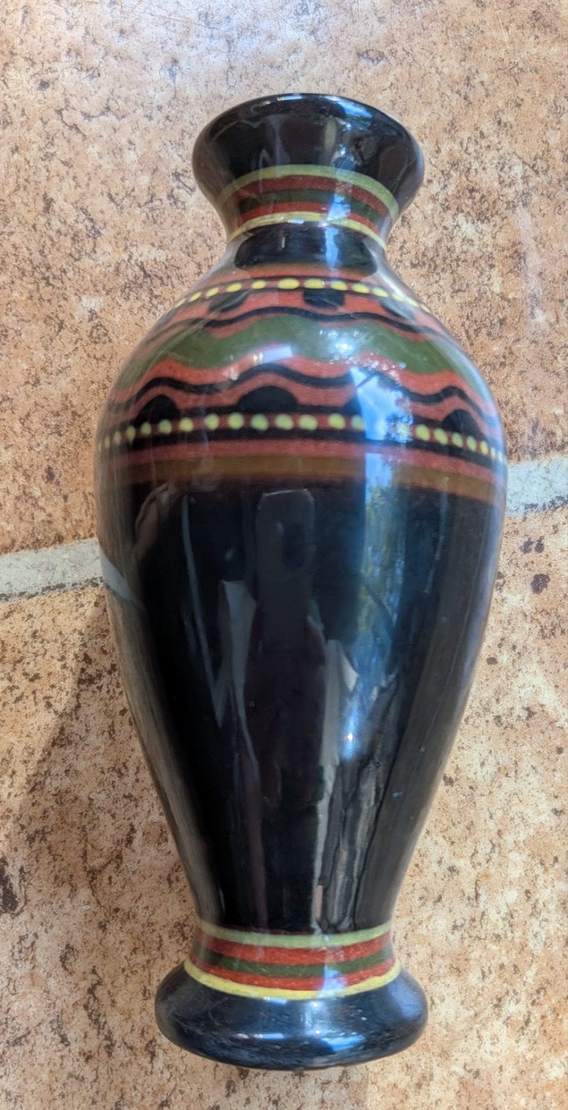 Gouds plateel vaasje, 15cm hoog, Vesta Gouda, Verzenden